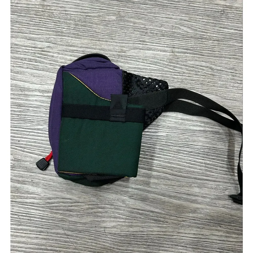 Vintage Ultimate Trail Pals Strider Fanny Pack Green Yellow Purple USA Hiking